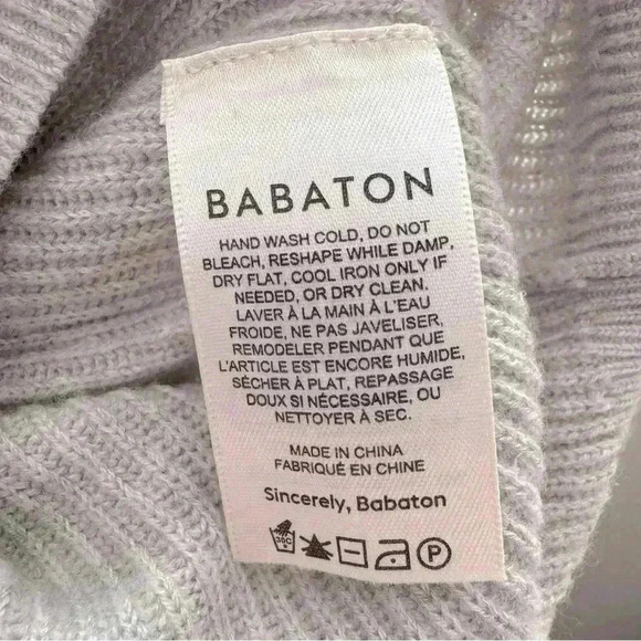 BABATON Balloon Sleeve  Column Sweater - Picture 7 of 7